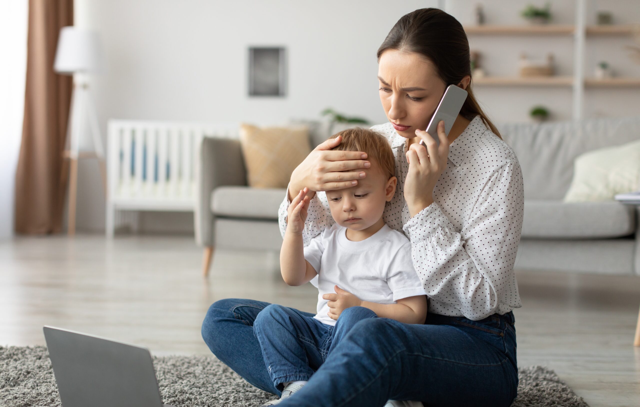 child with fever – flu symptoms in children