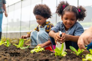 benefits of gardening with kids increased vegetable intake and healthy eating