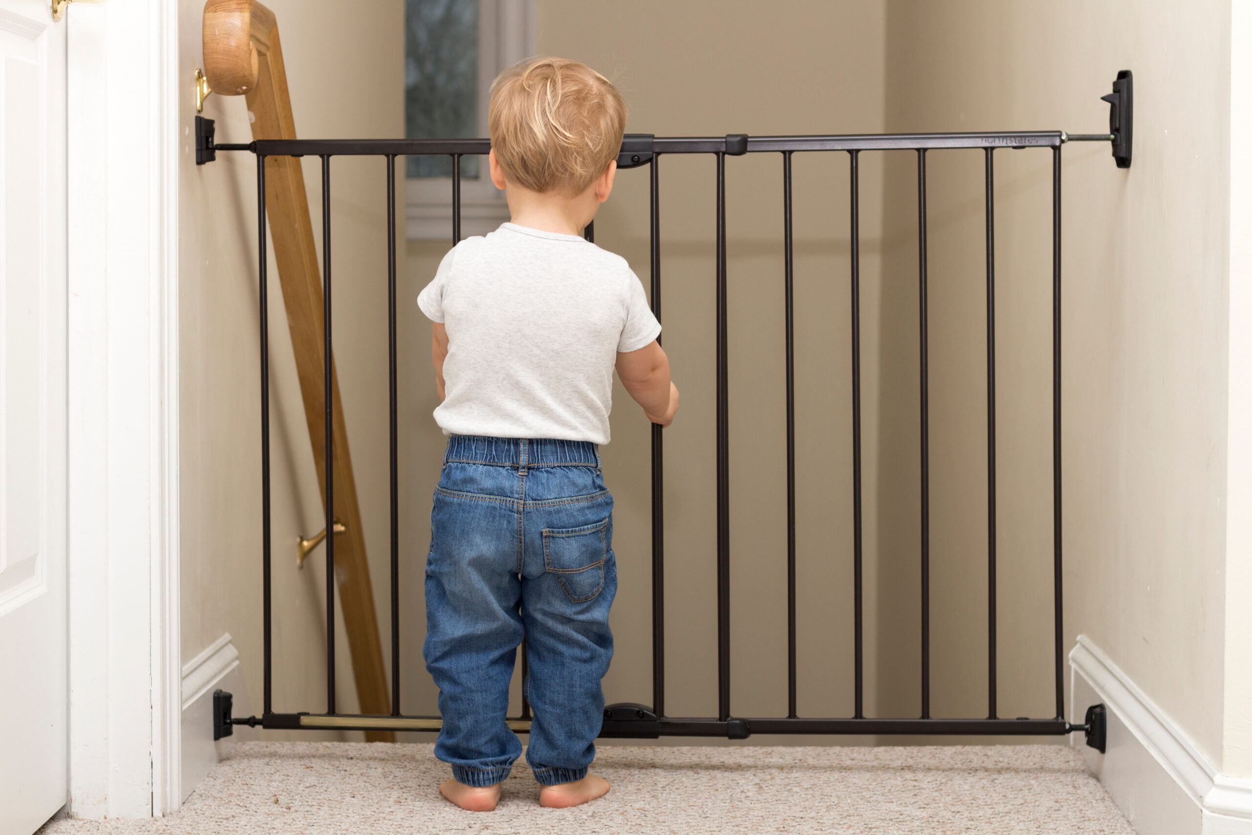 home safety for toddlers safety gate at stairs